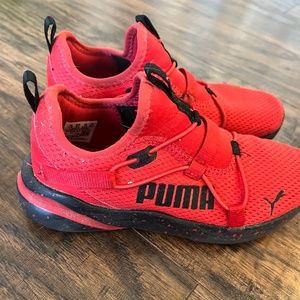 Red Boys Puma Sneakers Size 2.5